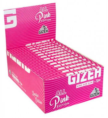 Gizeh Extra Fine Pink Edition King Size Slim inkl. Filter